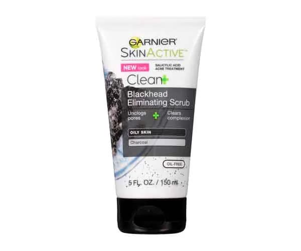 Garnier SkinActive Clean+ Blackhead Eliminating Scrub garnier skincare product for blackheads