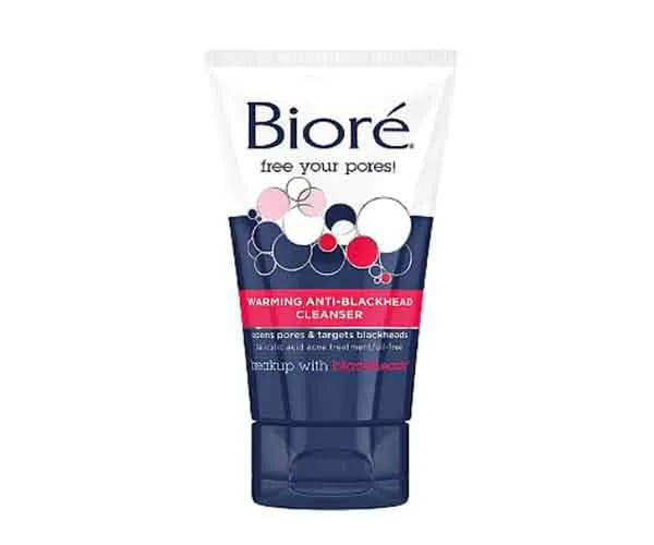 Bioré Anti-Blackhead Cleanser biore skincare product for blackheads