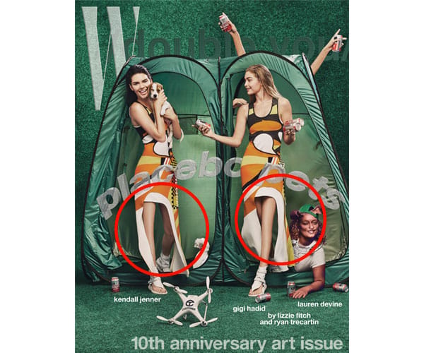 Kendall Jenner & Gigi Hadid photoshop