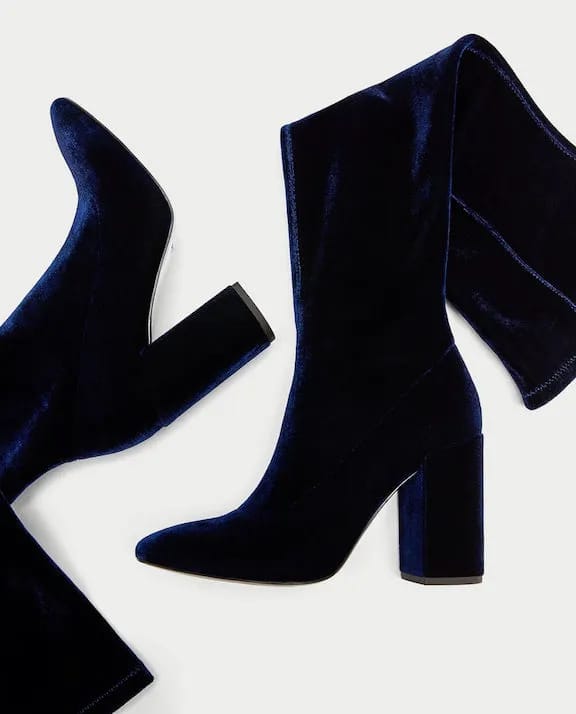 velvet boots zara