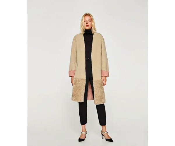 zara camel coat