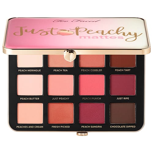too faced just peachy velvet matte eyeshadow palette