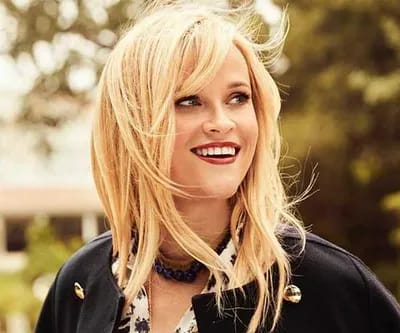 Side-Swept Bangs reese witherspoon side-swept bangs