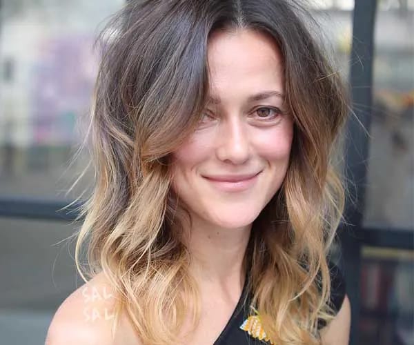 A Messy Shag Haircut woman with messy shag haircut