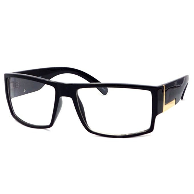 moda vintage rectangle flat top eyeglasses