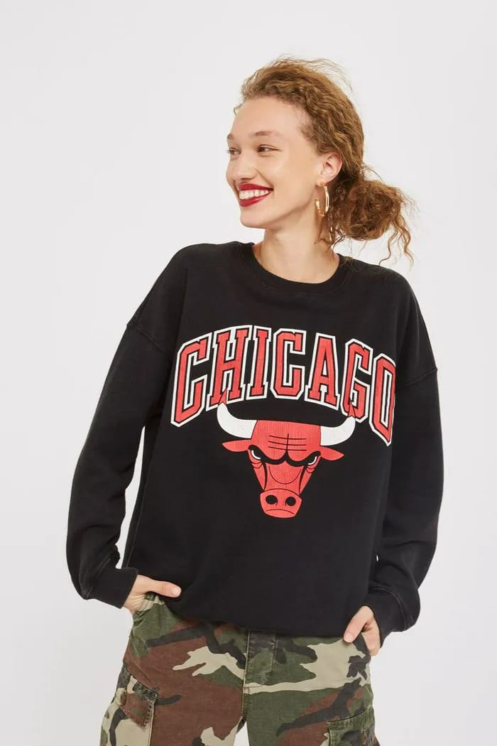 topshop bulls sweatshirt