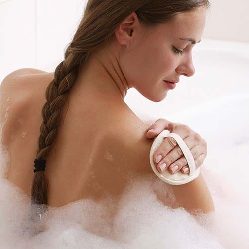 woman in bath
