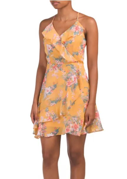 tj maxx yellow floral dress