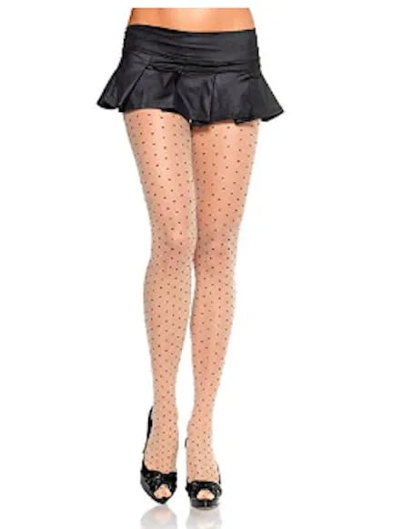 <h3>2. Sparkly Polka Dot Tights</h3> diy jennfier lopez halloween costume