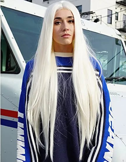 <h3>6. Platinum Blonde Wig</h3> kylie jenner halloween costume