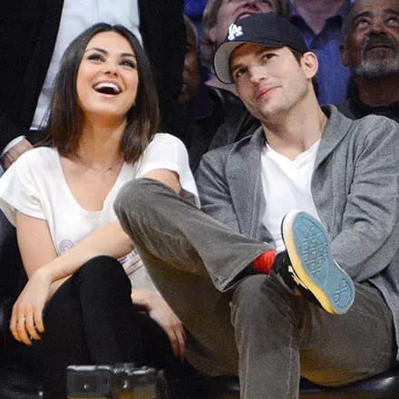 "Ashton Kutcher and Mila Kunis together"