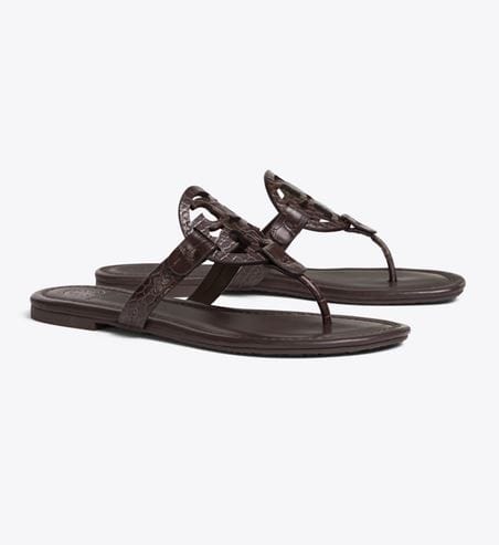 Embossed Leather Sandal