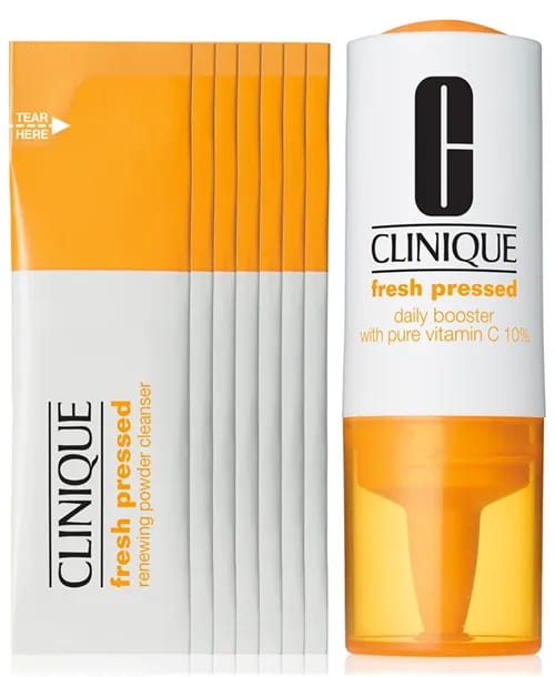 <h3>2. Clinique Fresh Pressed Vitamin C 7-Day Serum</h3> best dermatologist approved anti aging serums
