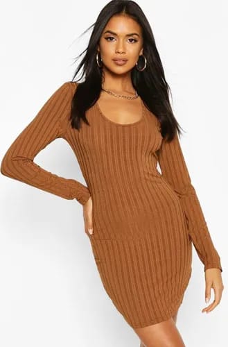 Neck Rib Dress