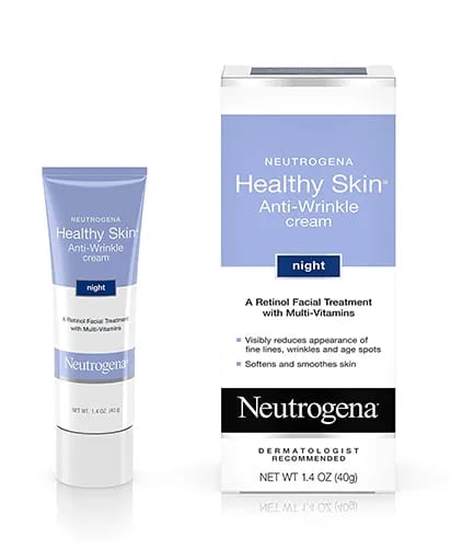 <h3>2. Neutrogena Healthy Skin Anti-Wrinkle Cream</h3> Wrinkle Retinol Cream with Vitamin E