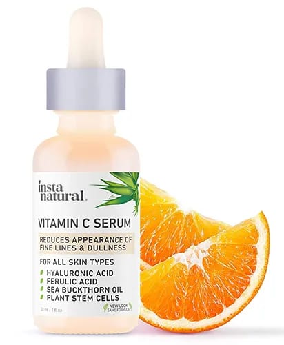 <h3>3. InstaNatural Vitamin C Serum</h3> Hyaluronic Acid & Vit E
