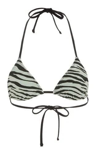 Zebra Print Bikini Top