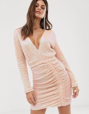 Ruched Side Mini Dress