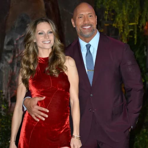 The Rock and Lauren Hashian