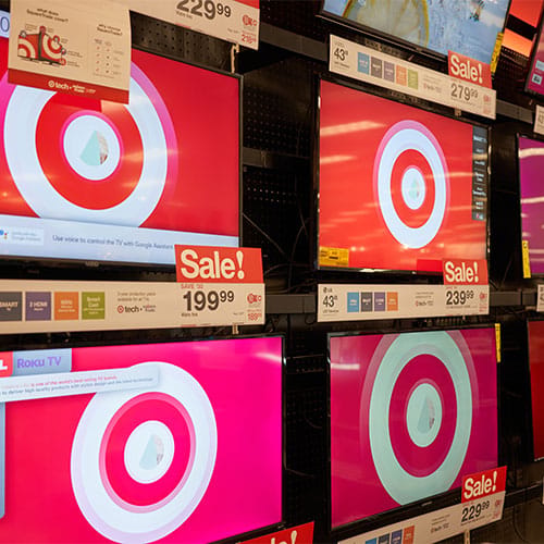 Electronic display at Target.