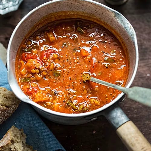 Winter Detox Moroccan Sweet Potato Lentil Soup