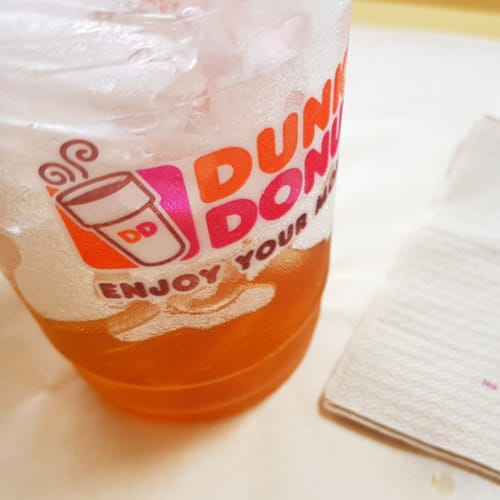 Dunkin' Donuts iced coffee