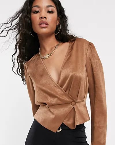 Button Front Blouse