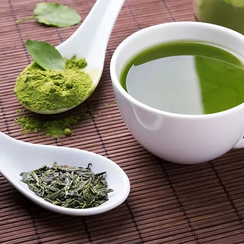 green tea in mug