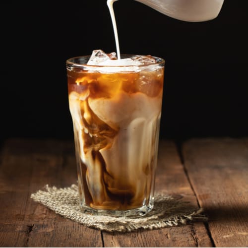 iced coffee with cream