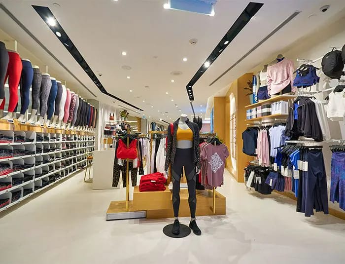 Lululemon interior shot
