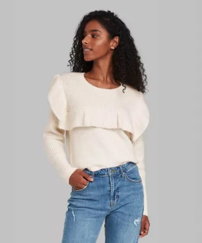 shop affordable target ruffle sweater