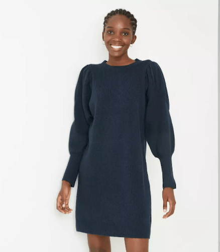 super flattering affordable target sweater dress