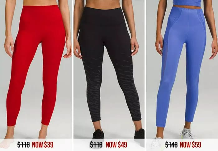 Lululemon leggings on sale