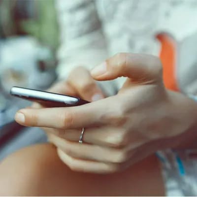 woman texting