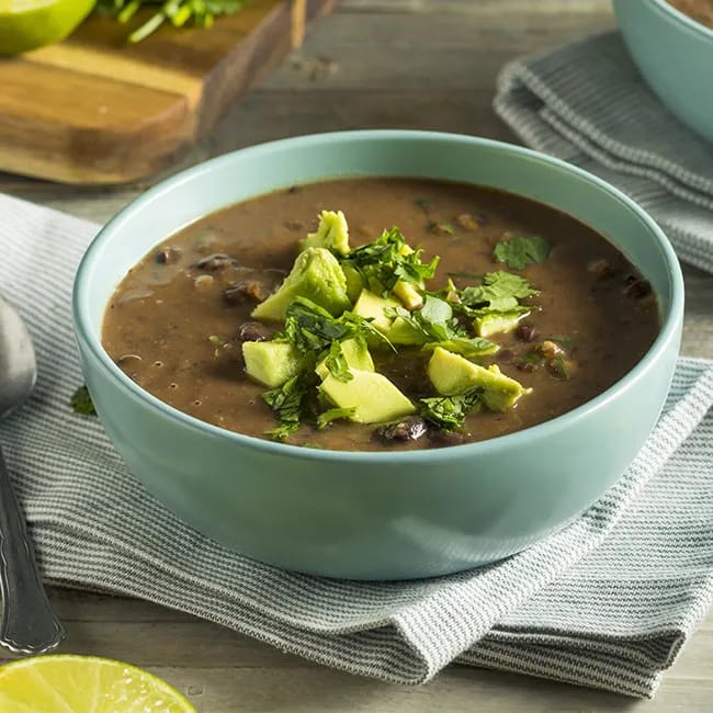 <h2>4. Black Bean Soup</h2> Image from SHEfinds