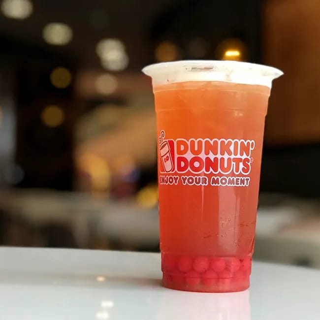 dunkin new menu item popping bubbles