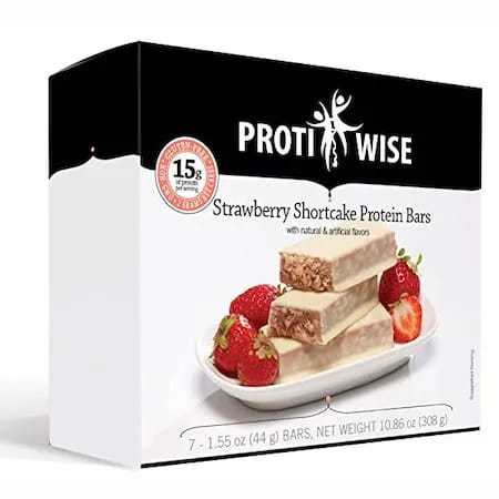 <h2>ProtiWise High Protein Strawberry Shortcake Bars</h2> best high protein weight loss bars