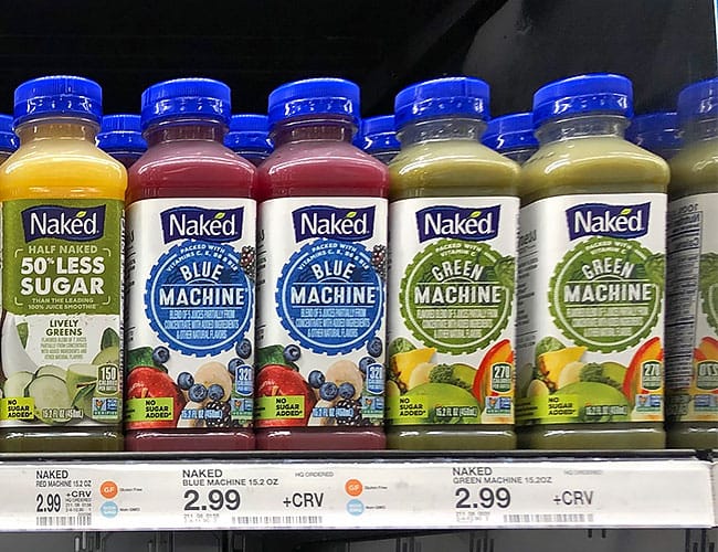 naked smoothies on store shelves