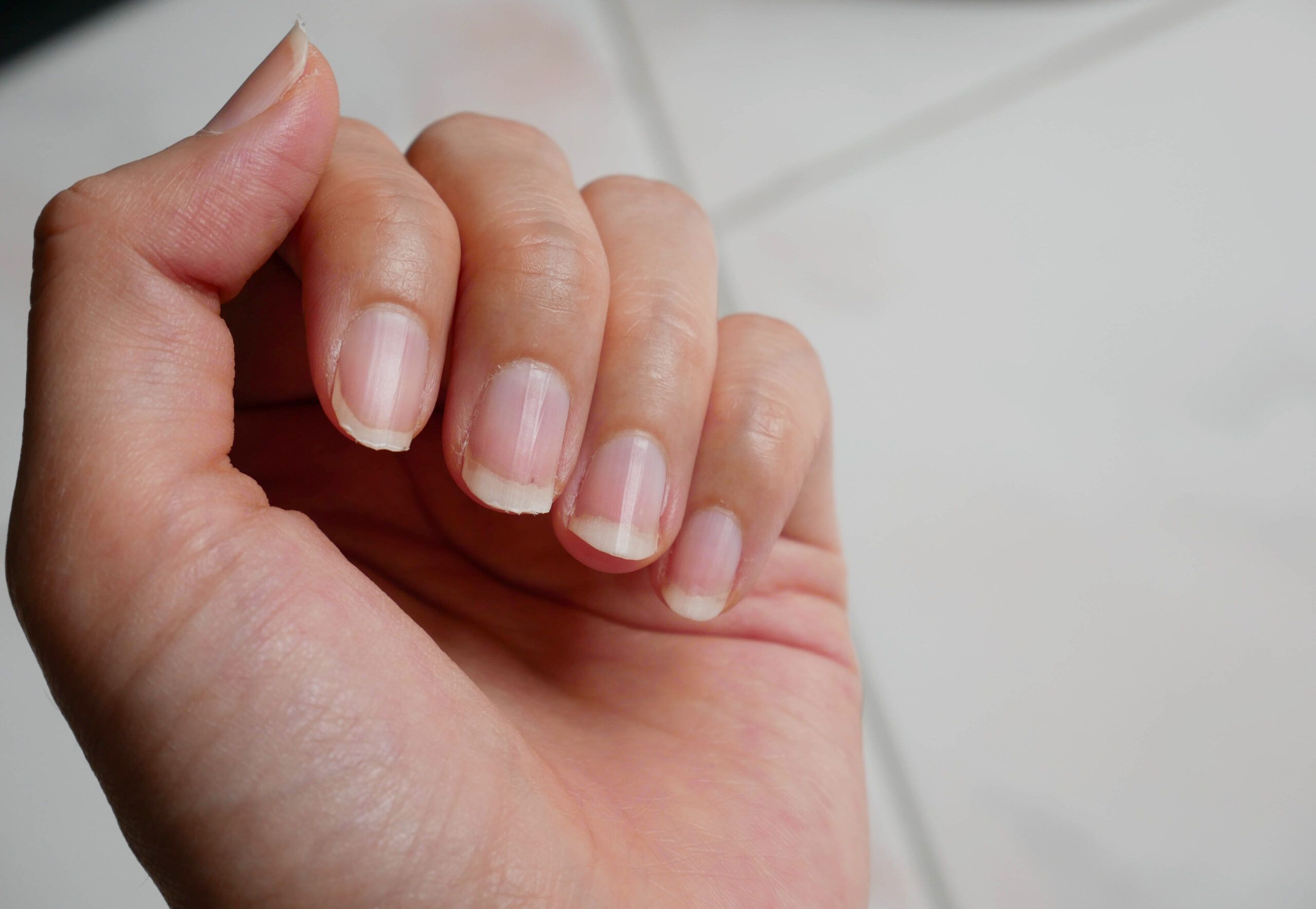 Person's nails.