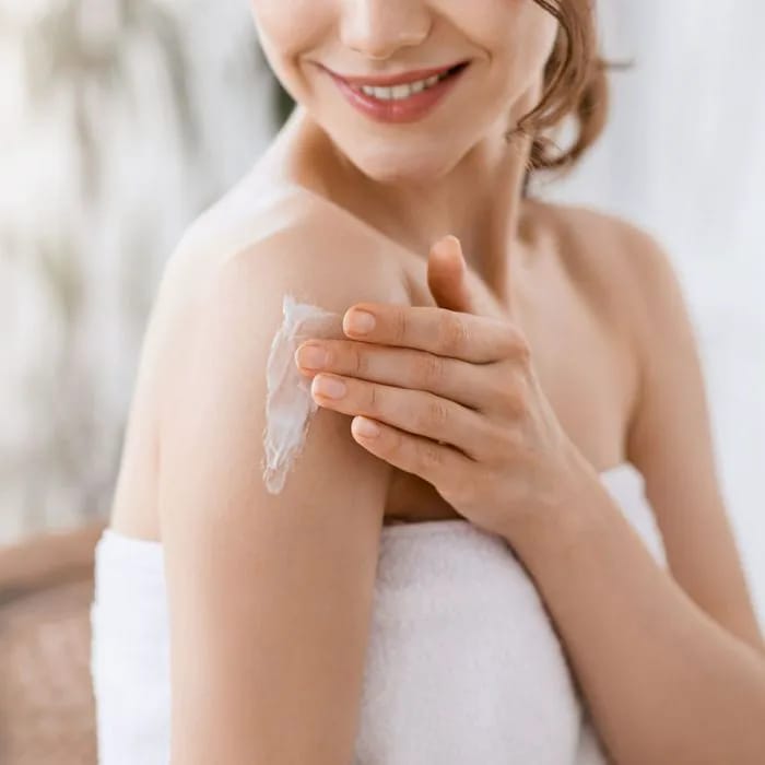 Moisturizing arm.