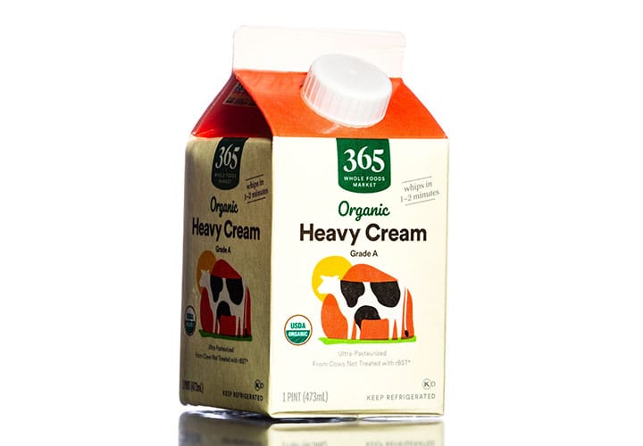 Whole foods heavy cream.