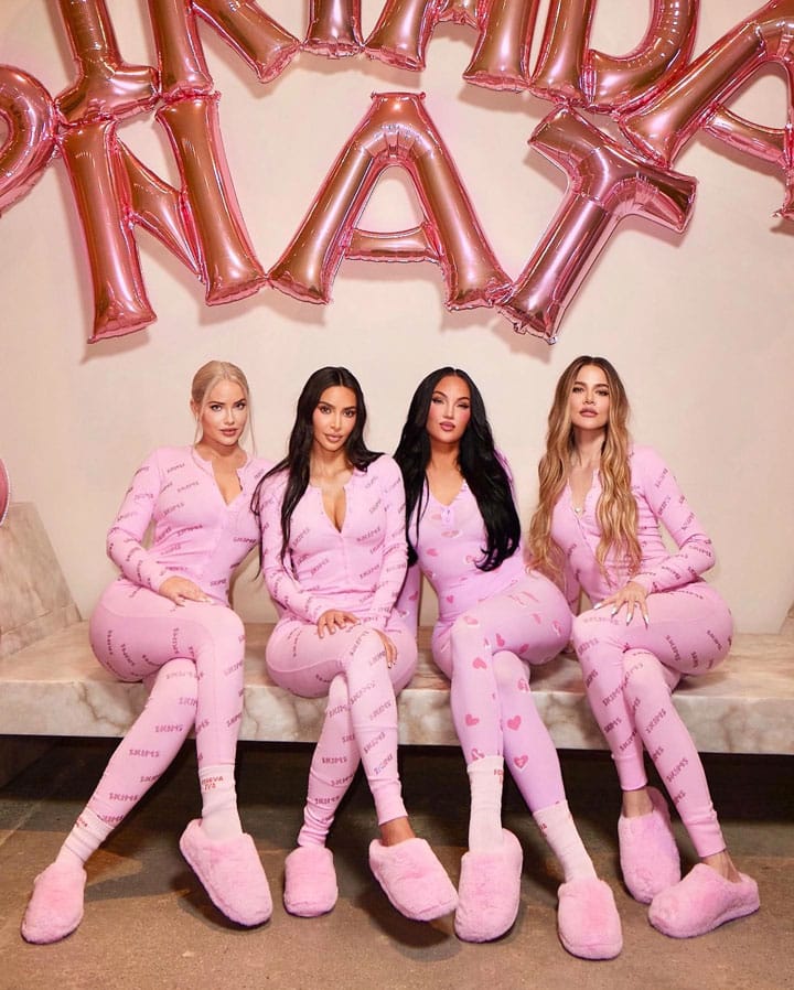 Kim Kardashian Barbiecore pajamas