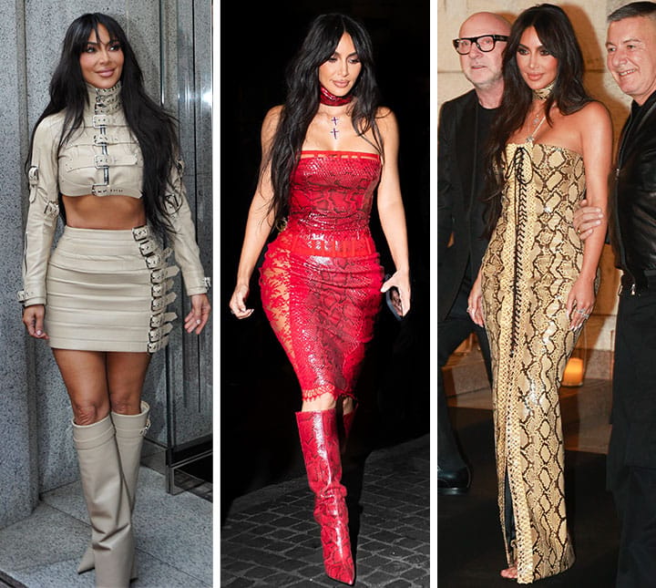 Kim Kardashian Milan 2023.