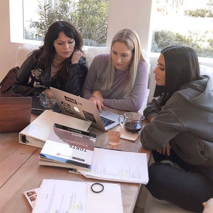 Kim Kardashian studying law