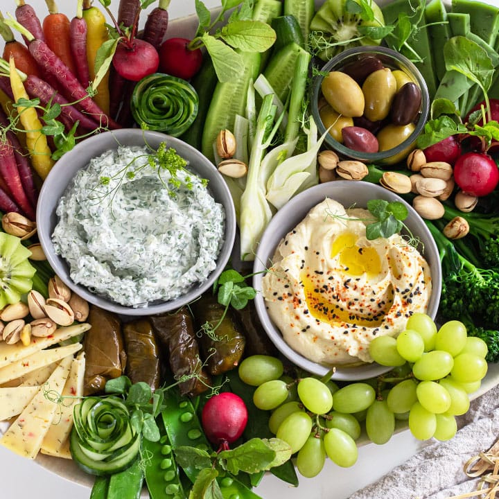 vegetable crudite platter