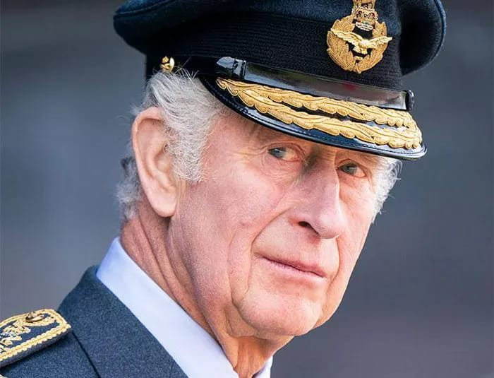 Image of King Charles III of England in military regalia