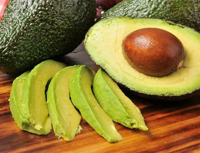 Sliced avocado