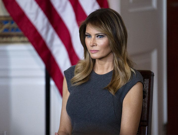 Melania Trump unhappy face