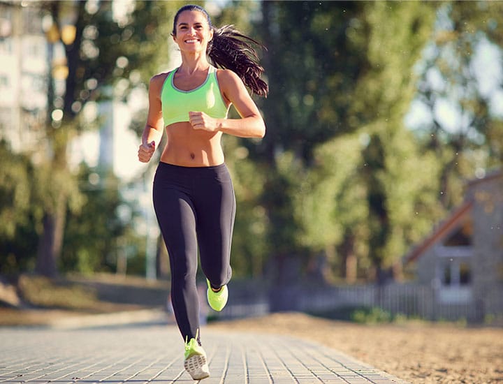 Woman going for a jog