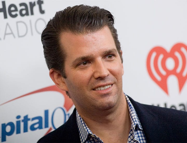 Donald Trump Jr. at the Z100 iHeartRadio Jingle Ball in 2015